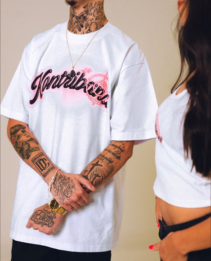 AIRBRUSH WHITE TEE